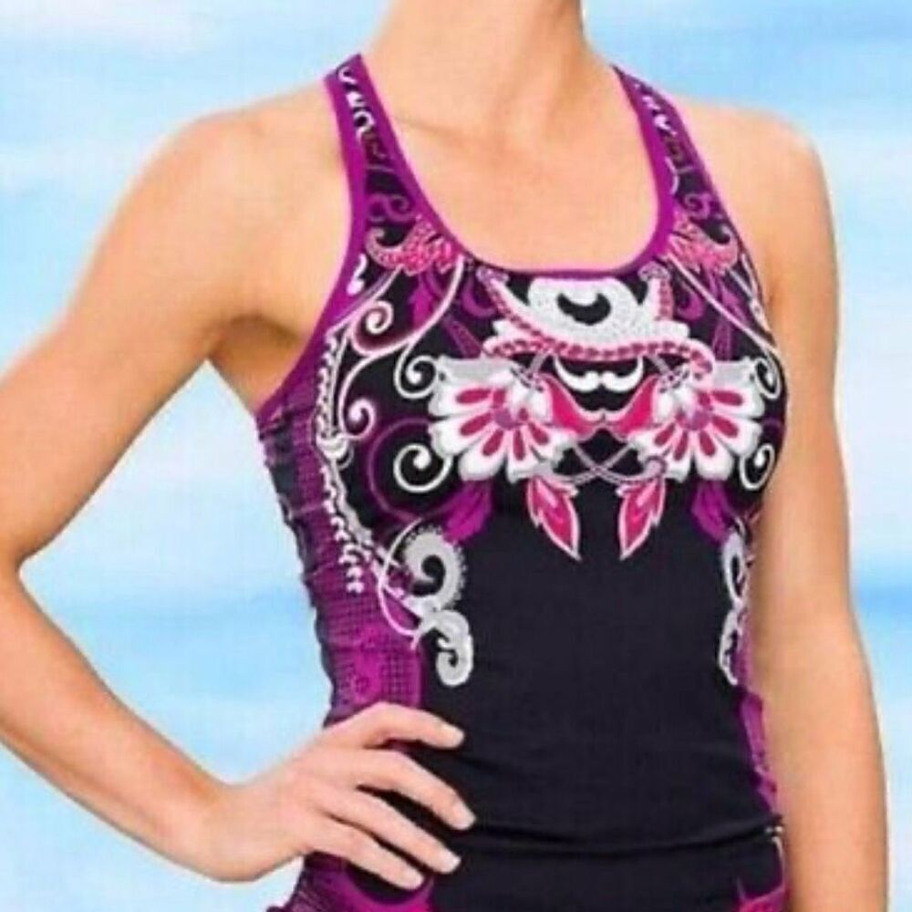 Athleta Truckee Ready To Run Tankini Swim Top - XXS